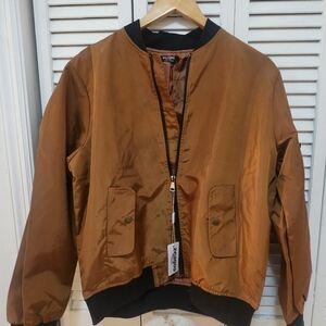 Zara Men's Brown Bomber Jacket